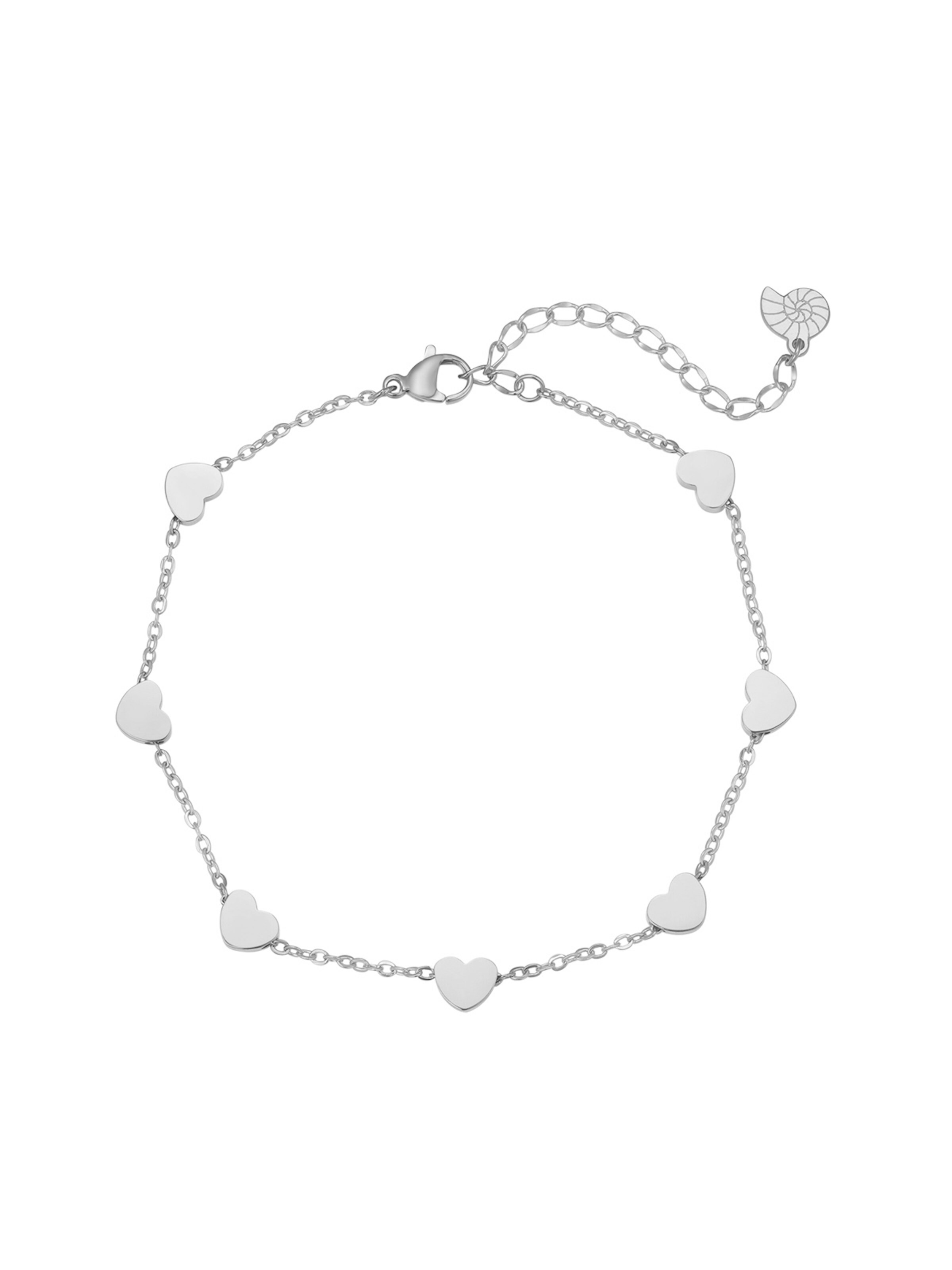 Gioiello per i piedi 'Hearts' di Hey Happiness in argento