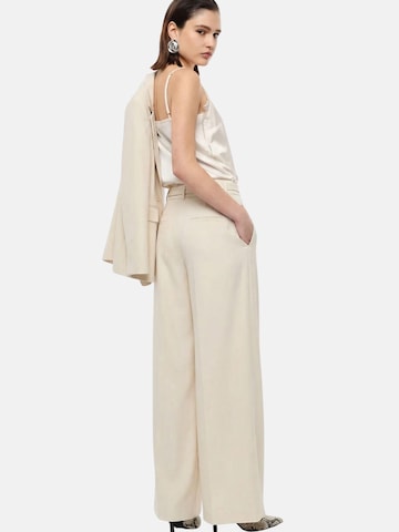 IMPERIAL Regular Byxa 'PANTALONE A PALAZZO' i vit
