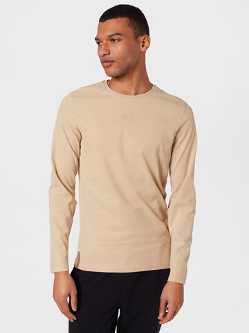 4F Functioneel shirt in Beige: voorkant