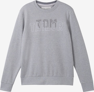 TOM TAILOR Sweatshirt in Grey: front