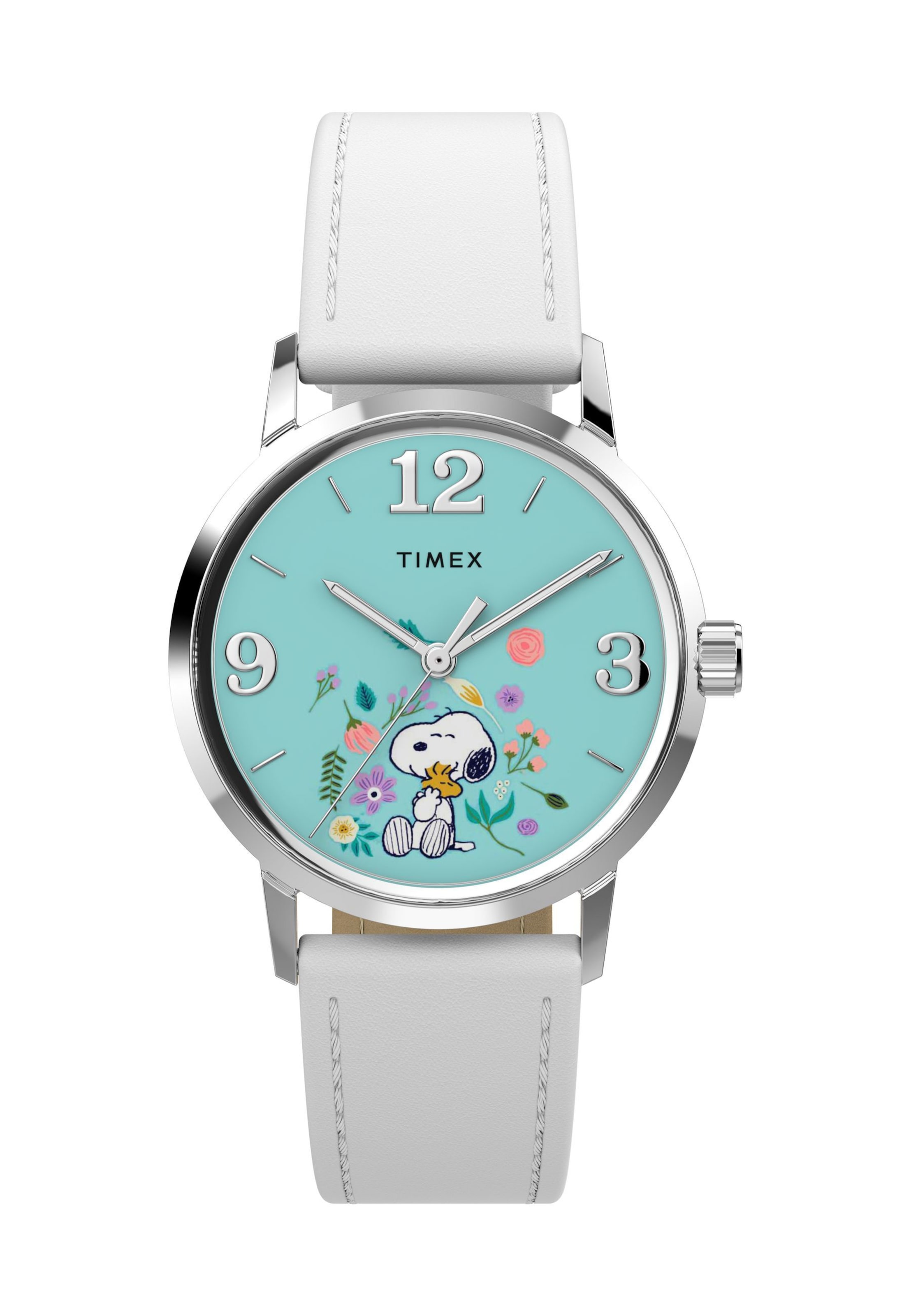 Orologio analogico 'Timex x Peanuts Marlin® Flower ' di TIMEX in bianco: frontale