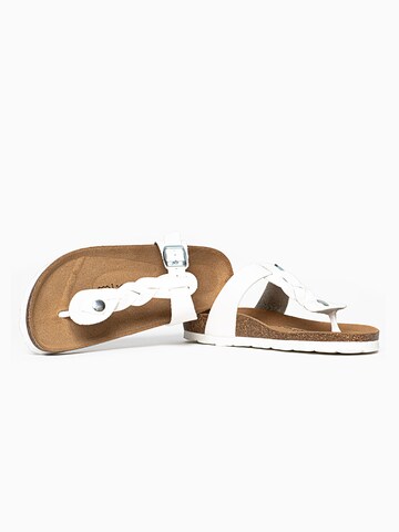 Bayton T-Bar Sandals 'Huelva' in White