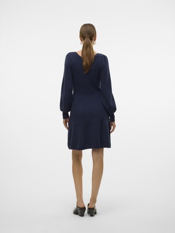 VERO MODA Strikkjole 'FLAVOUR' i blå