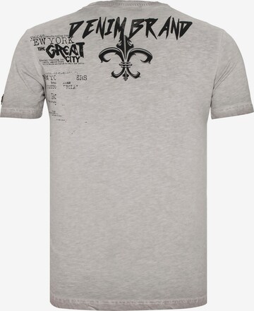 CIPO & BAXX Shirt 'Emblem' in Grey