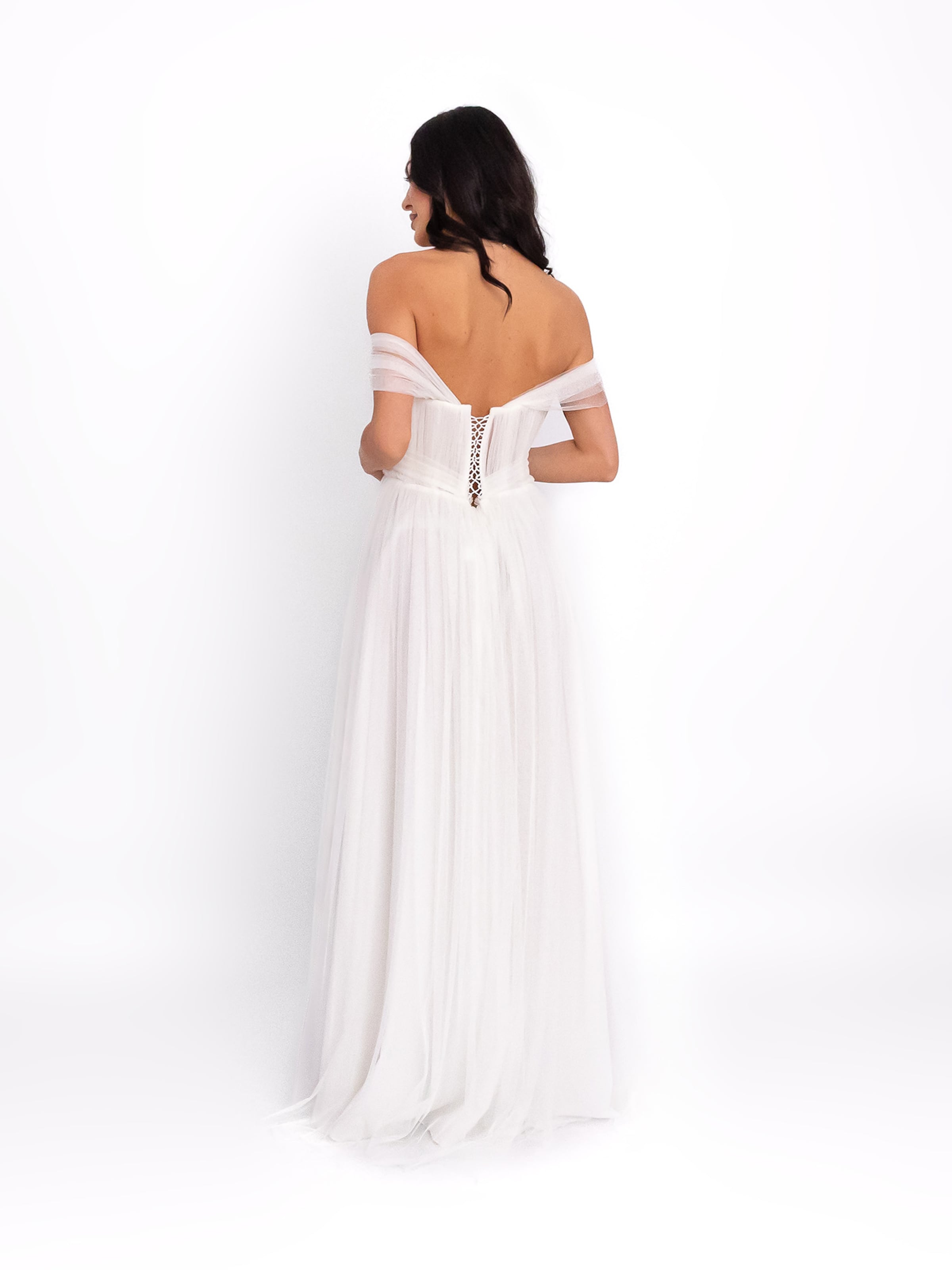acob a porter - Vestido de noche en blanco