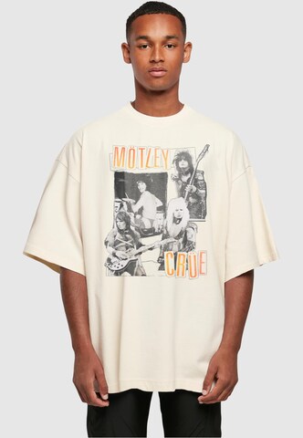 Merchcode Shirt 'Motley Crue - Vintage Punk Collage' in White: front