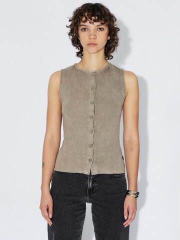 Dr. Denim Bodywarmer 'Lilja' in Beige