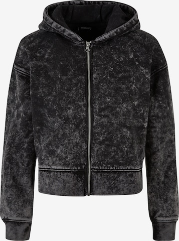 Veste de survêtement Urban Classics en noir : devant