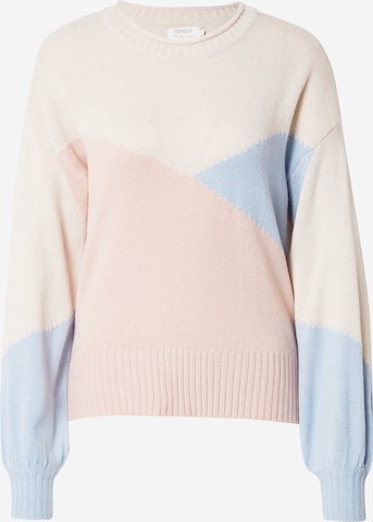 ONLY Sweater 'NICCI' in Beige: front