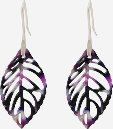 Boucles d'oreilles Gemshine en violet : devant