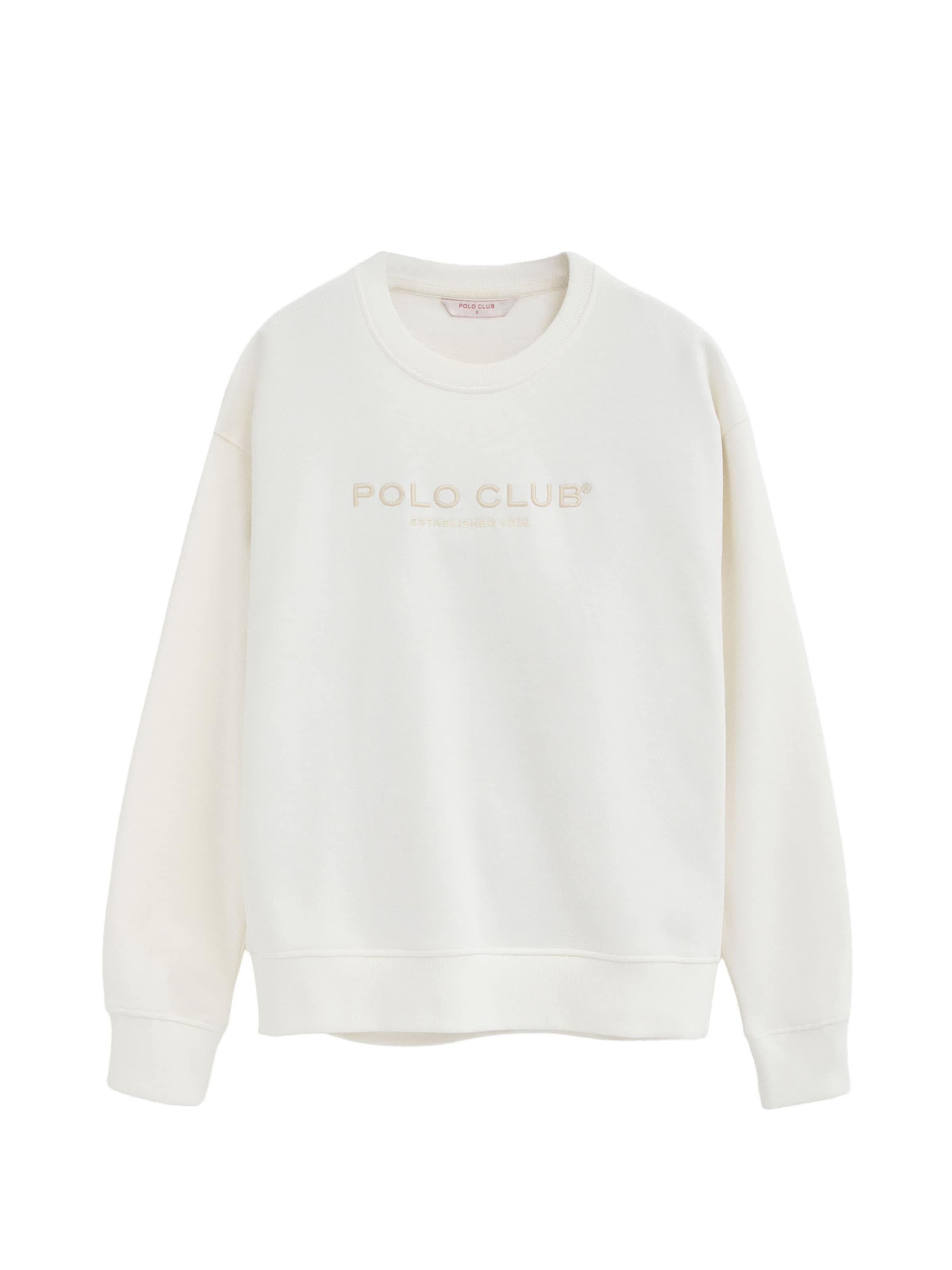 Polo Club Sweatshirt in Beige: Vorderseite