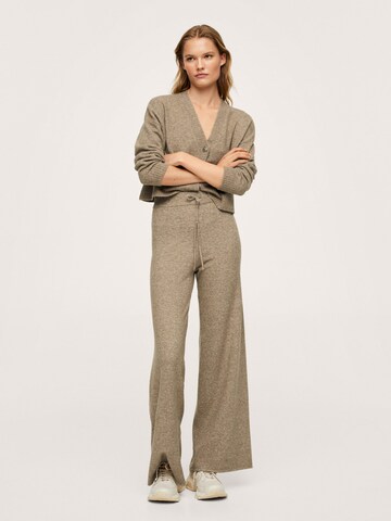 MANGO Wide Leg Hose 'Canalo' in Braun