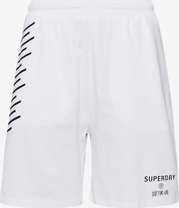 Superdry Broek in Wit: voorkant