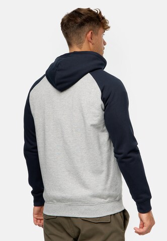 INDICODE JEANS Sweat jacket 'Pulko' in Grey