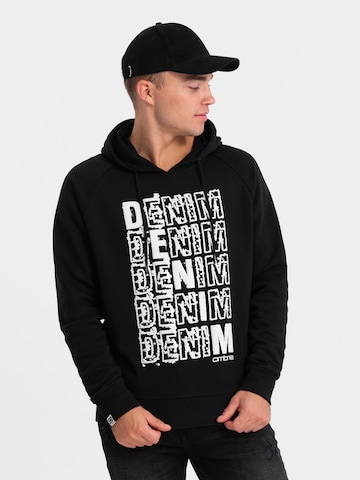 Sweat-shirt 'OM-SSPS-0158 ' Ombre en noir : devant