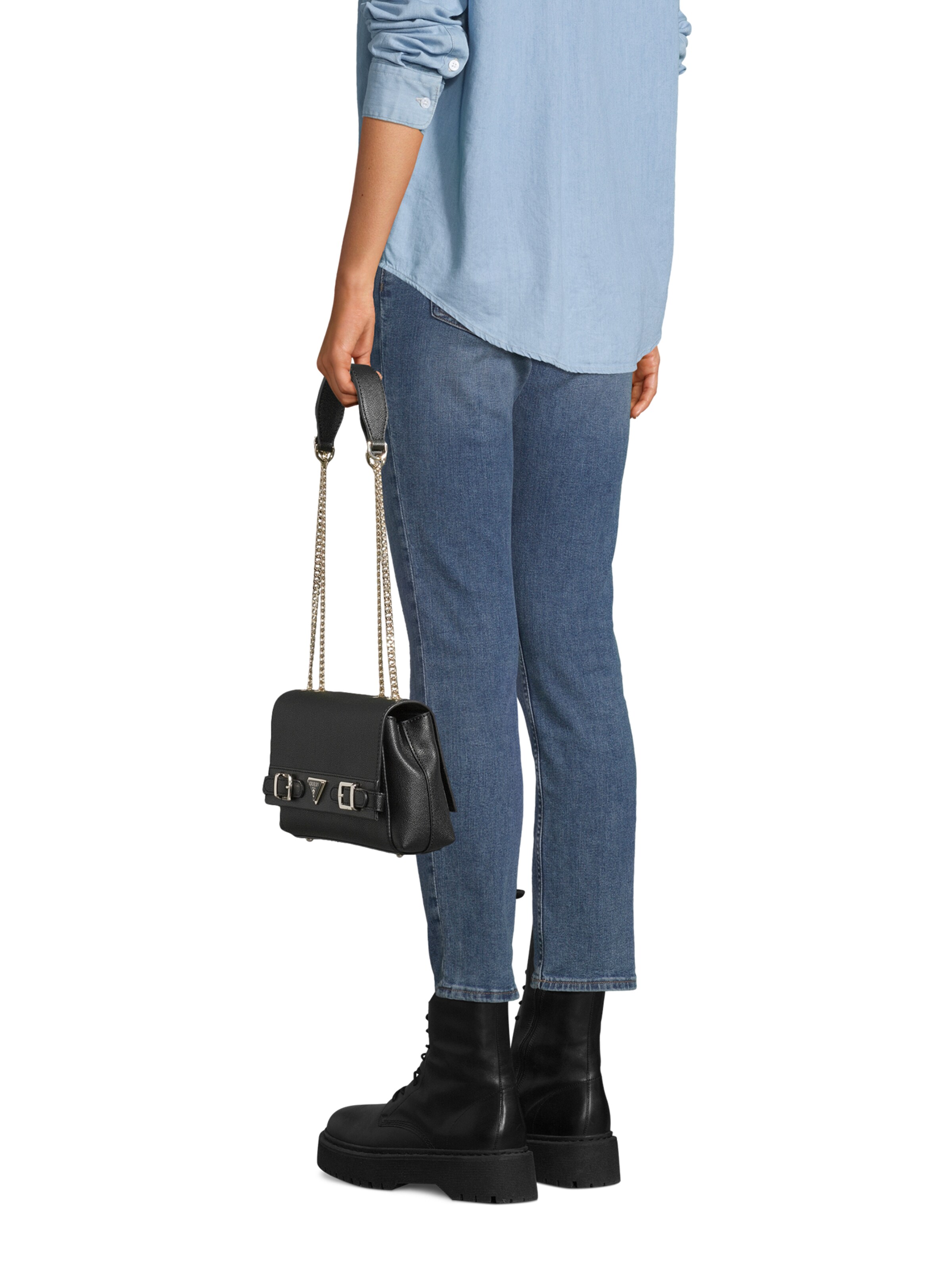 Geantă de umăr 'Eco Ali' de la GUESS pe negru