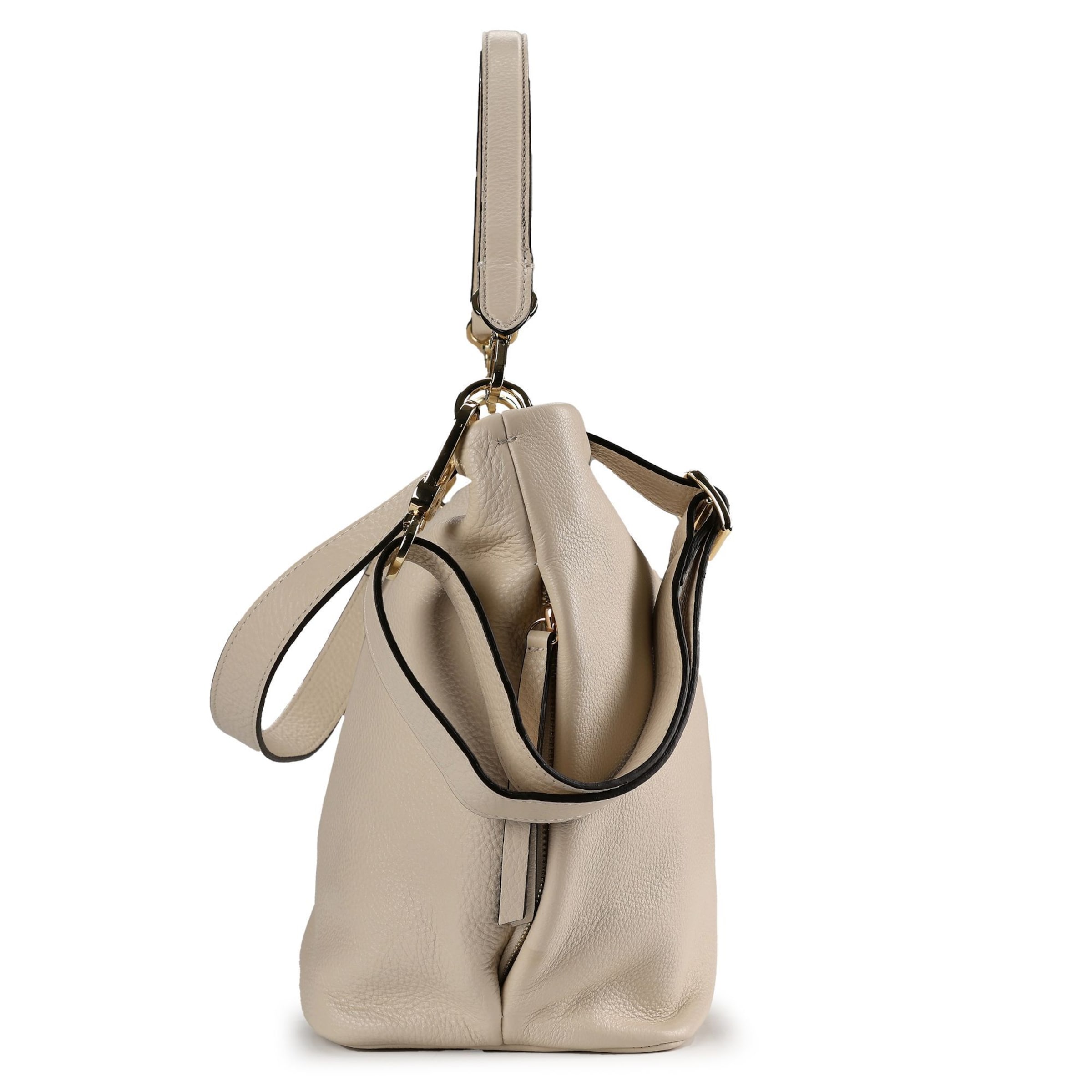 ABRO Shoulder Bag 'Ebony' in Beige