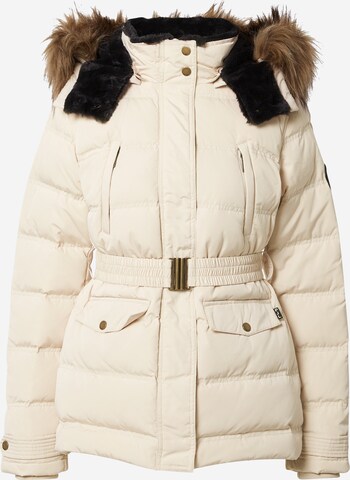 Pepe Jeans Winter Jacket 'Almah' in Beige: front