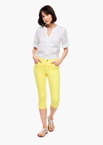 s.Oliver Slimfit Jeans 'Betsy' in Gelb