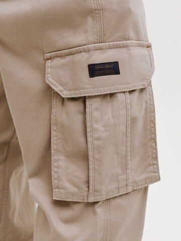 JACK & JONES Loosefit Cargobukser 'JPSTKane' i beige