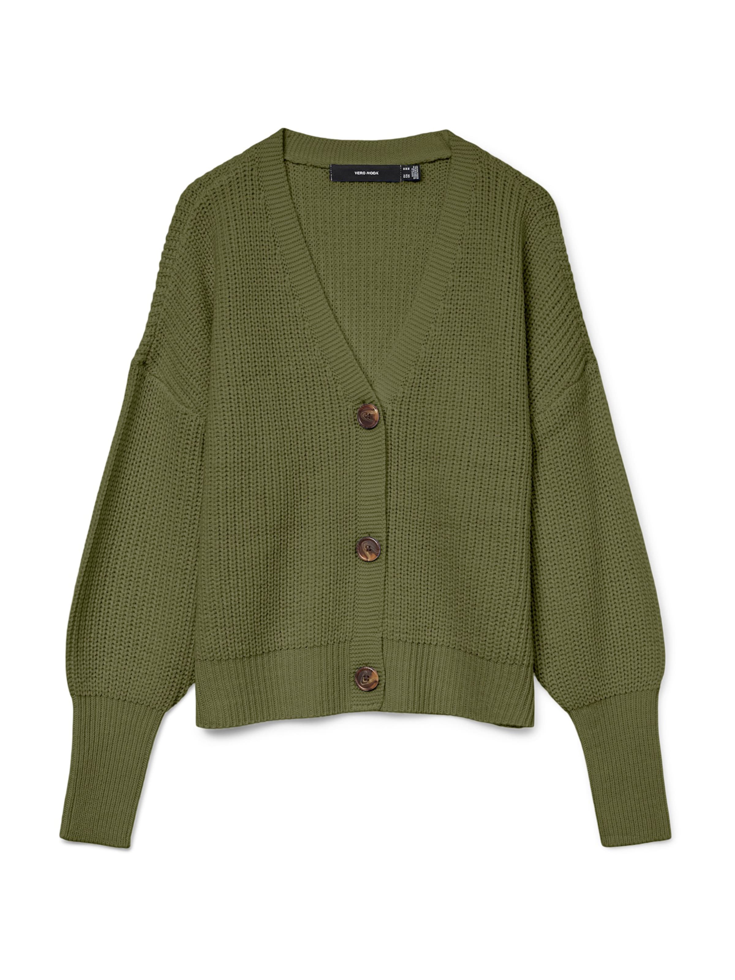 VERO MODA Плетена жилетка 'VMLEA' в жълто: отпред