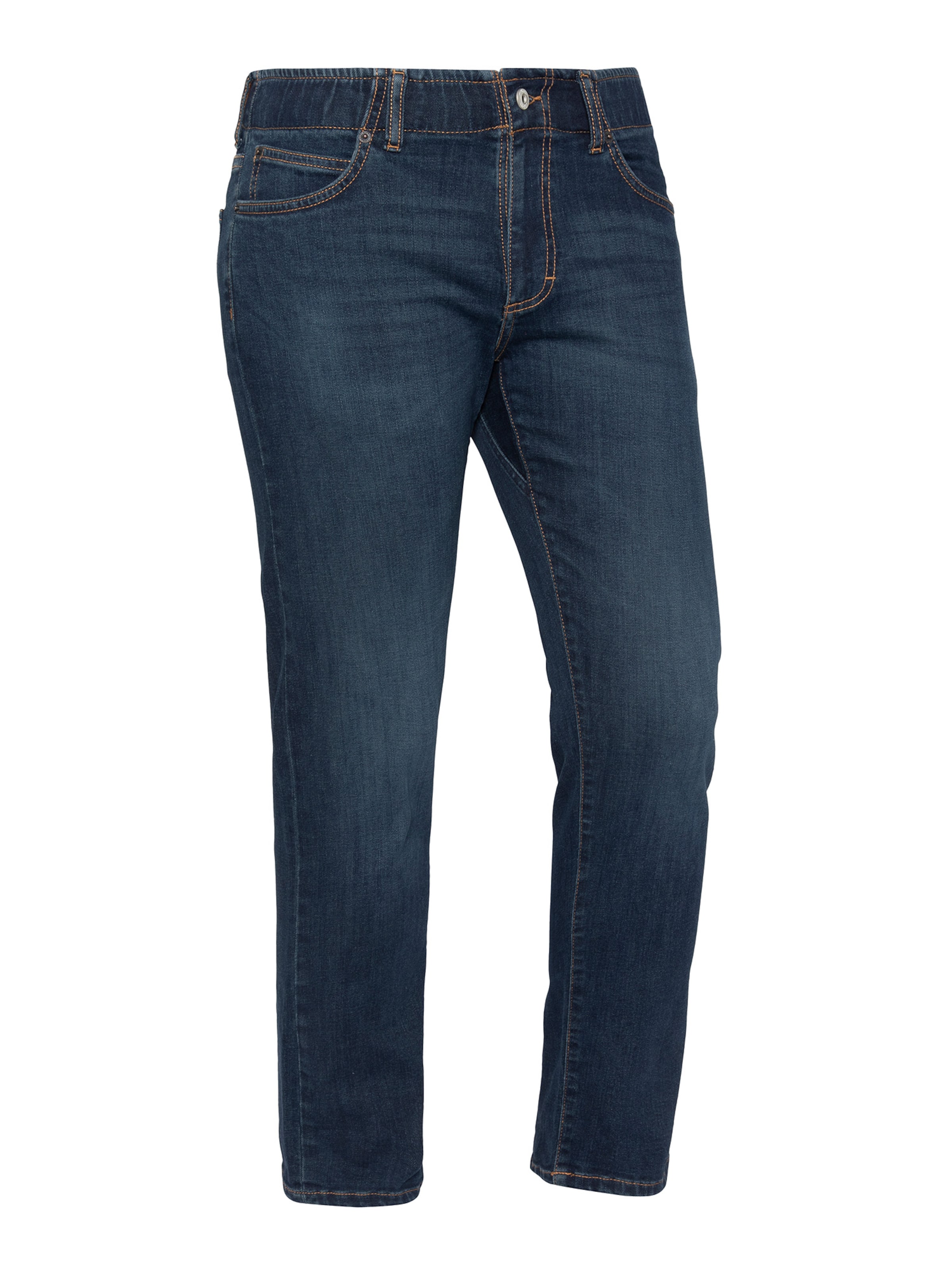 Coupe slim Jean Schott NYC en bleu