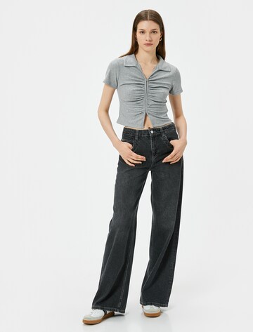 Koton Gebreid vest in Grijs