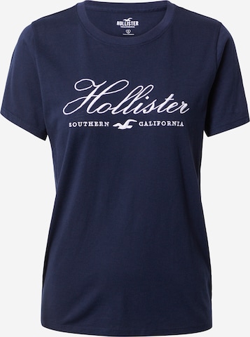 T-shirt HOLLISTER en bleu : devant