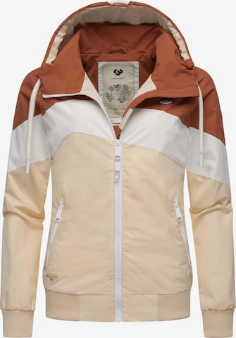 Ragwear Performance Jacket 'Nuggie' in Brown: front