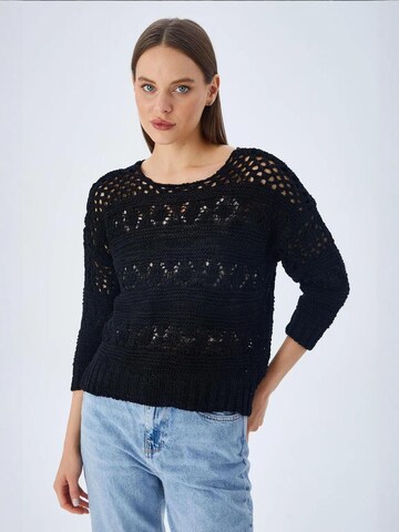 Pullover di MixRay in nero: frontale