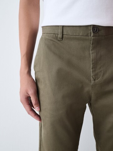 Next Slimfit Chino kalhoty – zelená