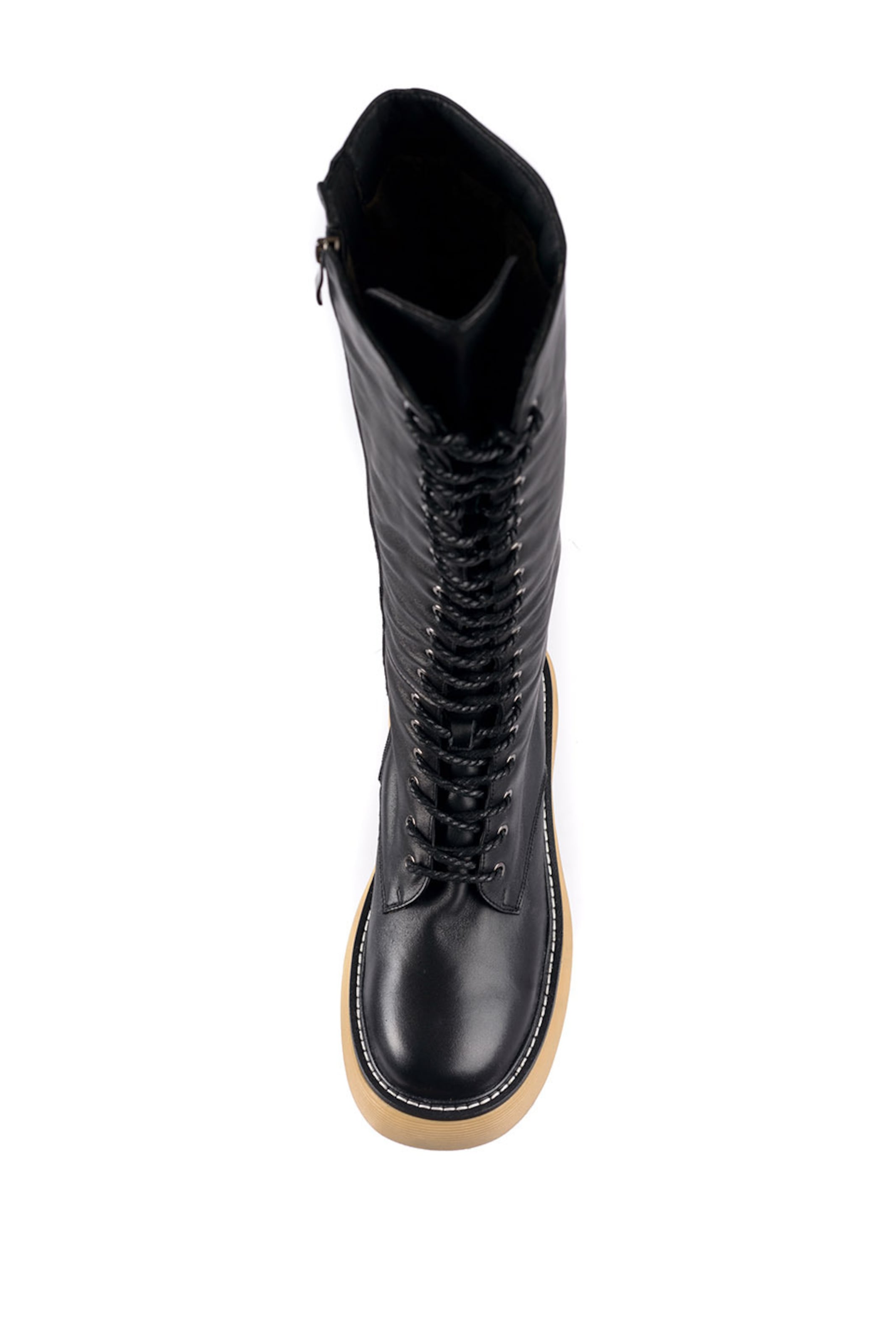 CESARE GASPARI Schnürstiefel in Schwarz