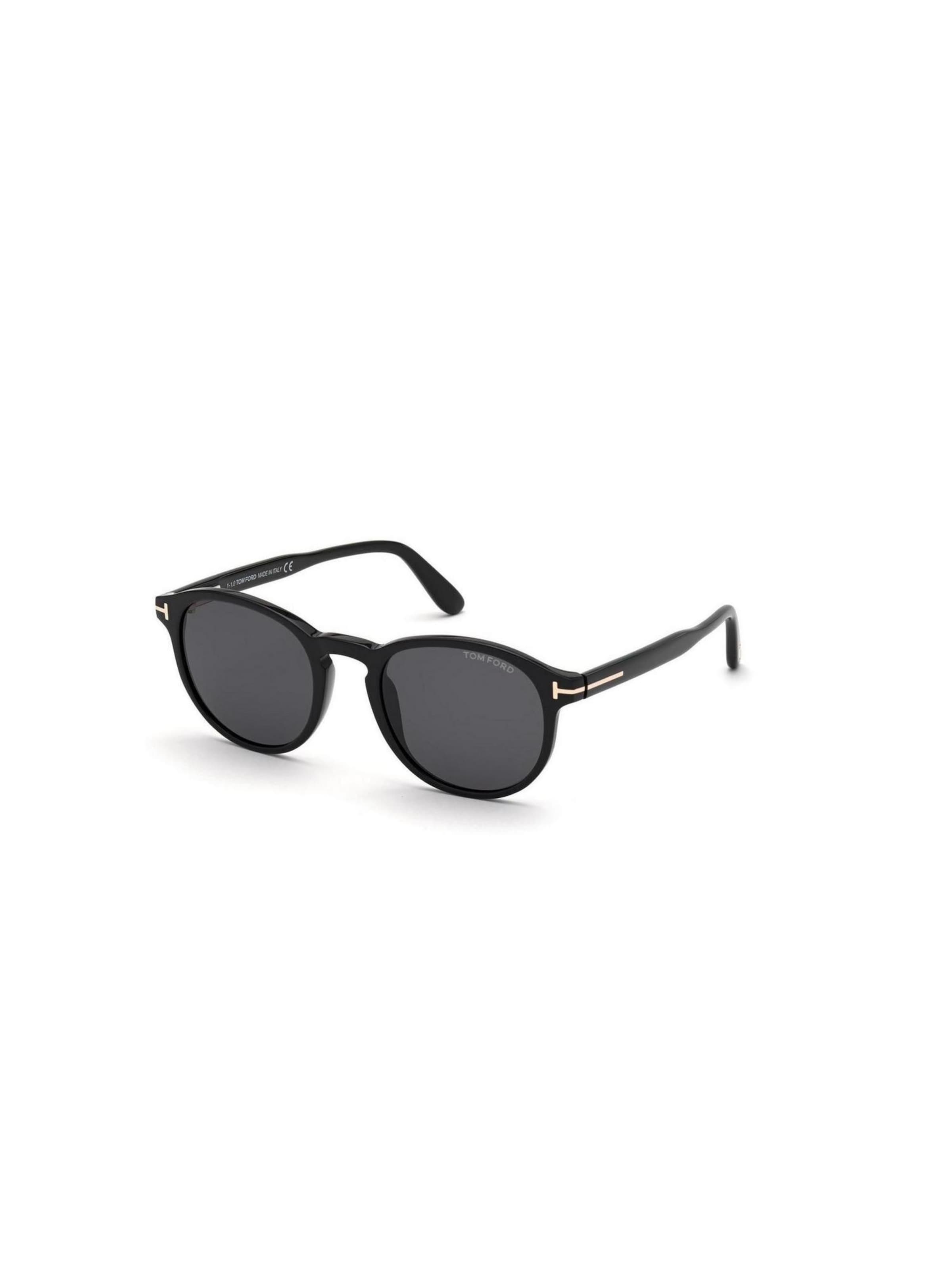 Tom Ford Zonnebril 'DANTE FT0834 01A' in Zwart: voorkant