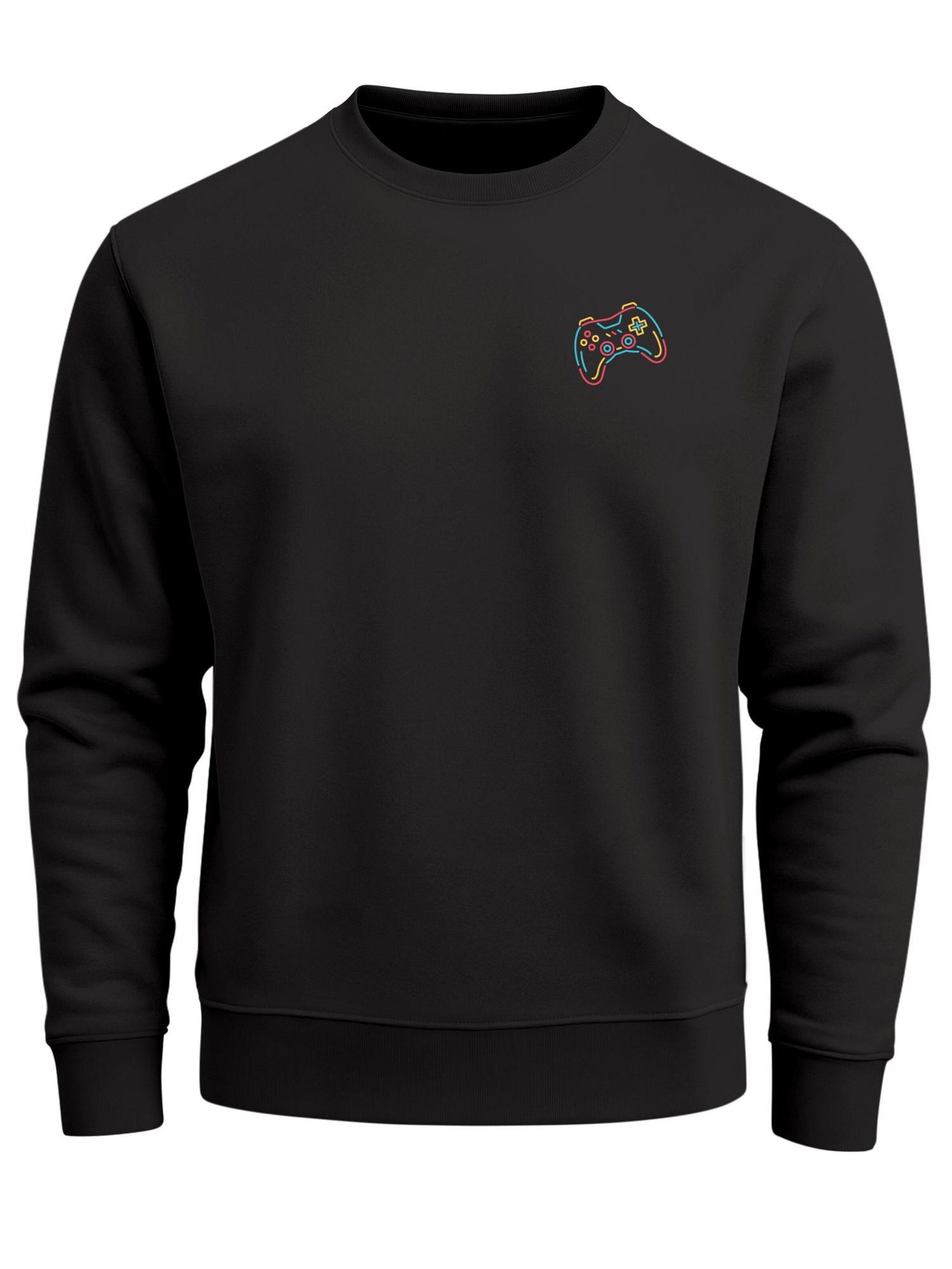 Neverless Sweatshirt 'Gamer' in Black: front