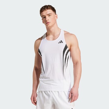 ADIDAS PERFORMANCE Functioneel shirt 'Adizero Archive' in Wit: voorkant