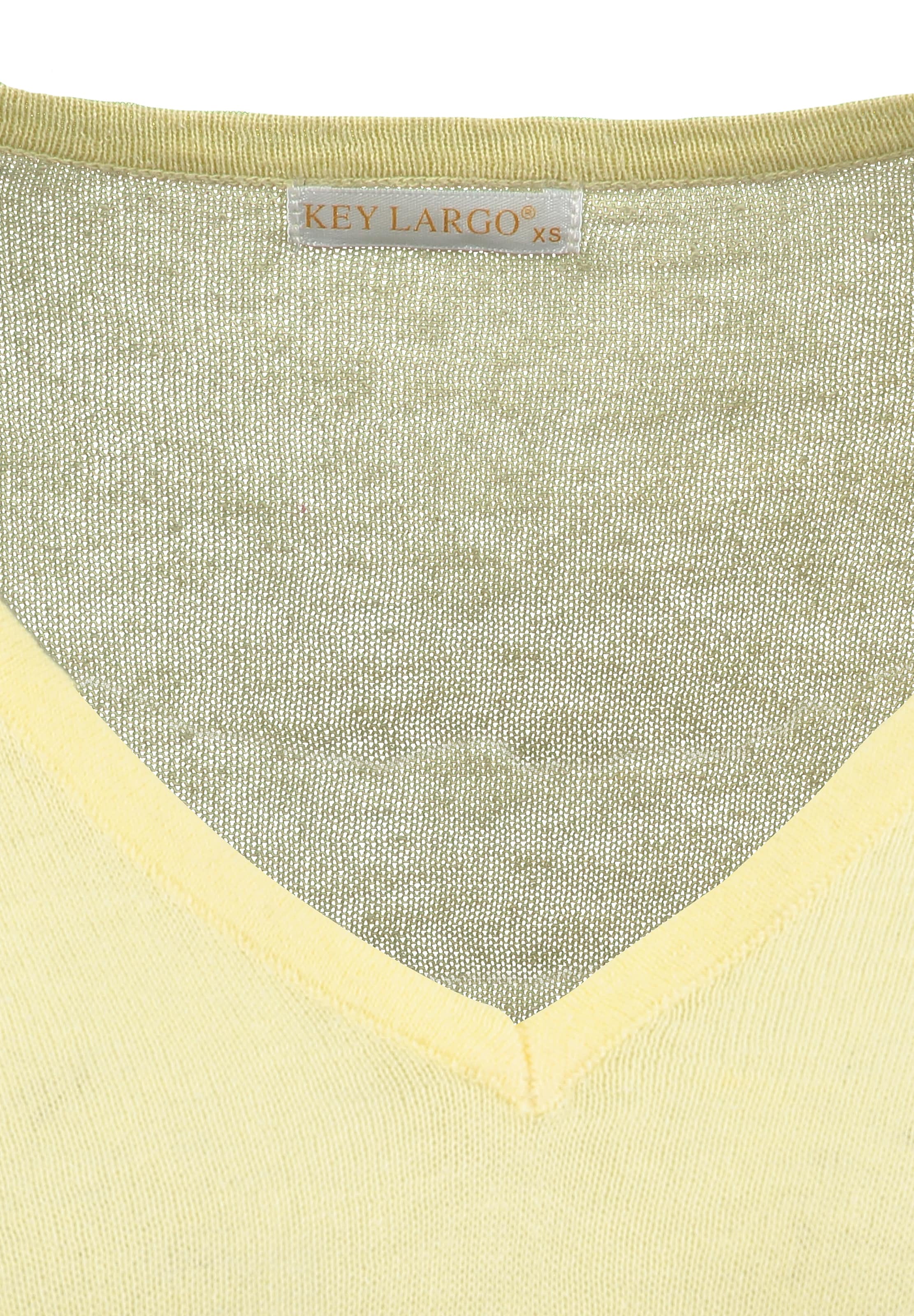 Key Largo Pullover 'Nature' i gul