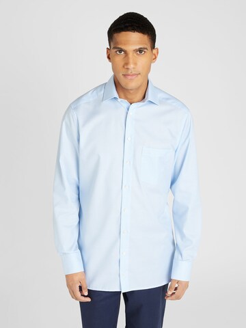 Coupe regular Chemise business OLYMP en bleu : devant