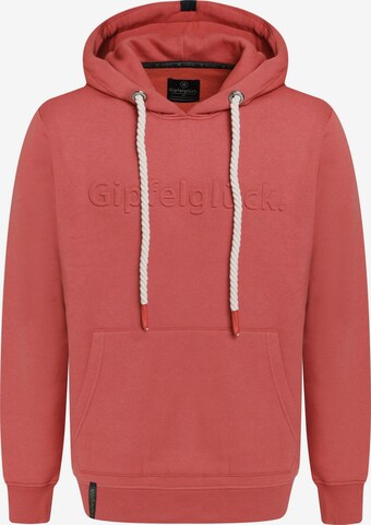 Gipfelglück Sweatshirt 'Milan' in Red: front