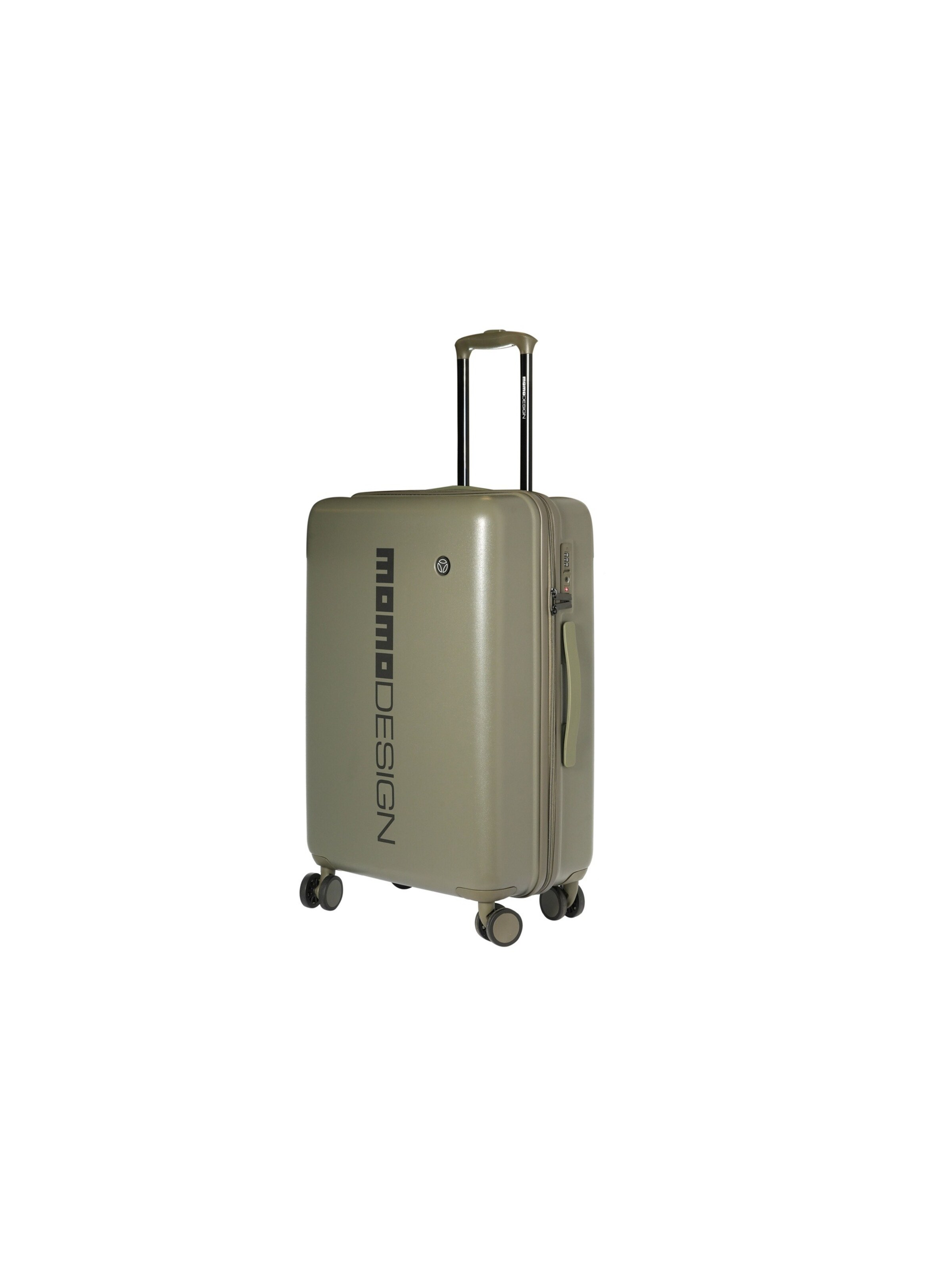 Valigia 'Trolley Medium Momo Design con Zip e Ruote Girevoli' di Momo Design in verde: frontale