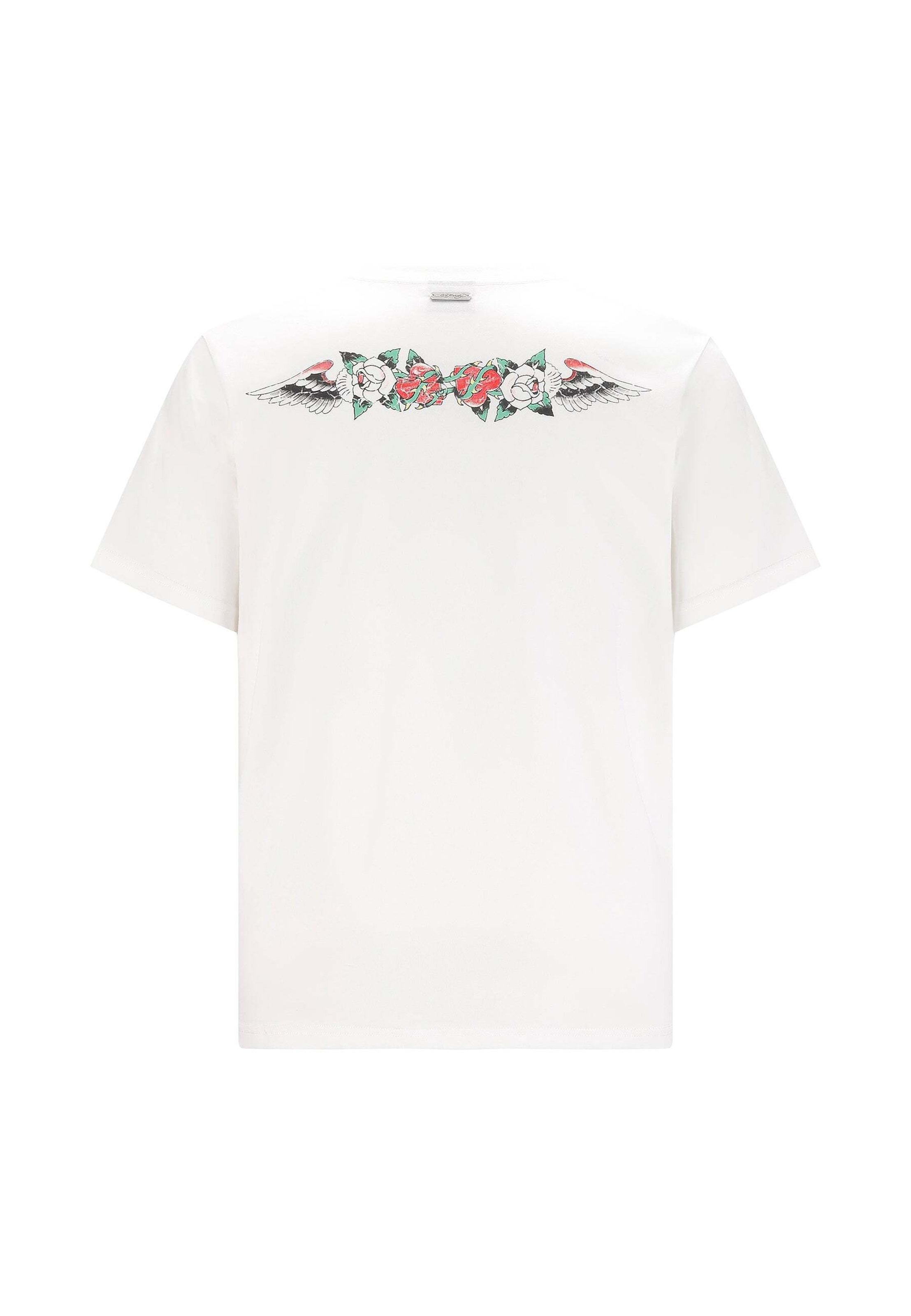 Ed Hardy T-Shirt in Weiß
