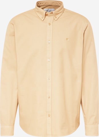 Carhartt WIP - Camisa 'Bolton' em bege: frente