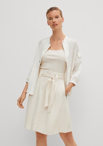 comma casual identity Rok in Beige: voorkant