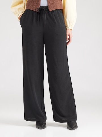 Wide leg Pantaloni 'Marit' di ABOUT YOU in nero: frontale