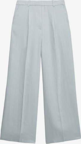 regular Pantaloni con pieghe di Marks & Spencer in blu: frontale