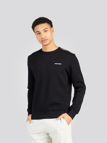 JACK & JONESSweater majica 'PARKER' - crna boja: prednji dio