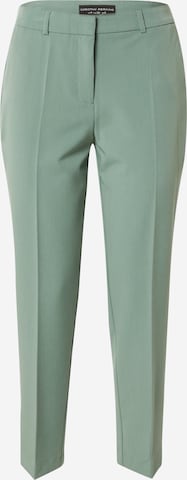 Dorothy Perkins Regular Trousers with creases 'Grazer' in Green: front
