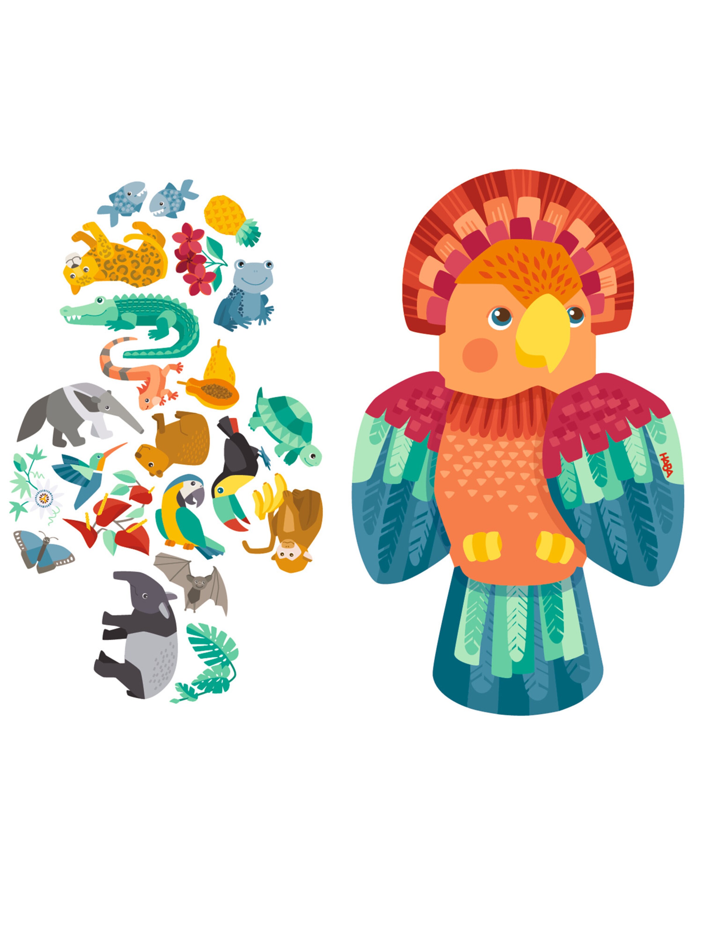 HABA Puzzle '2in1' in Mischfarben