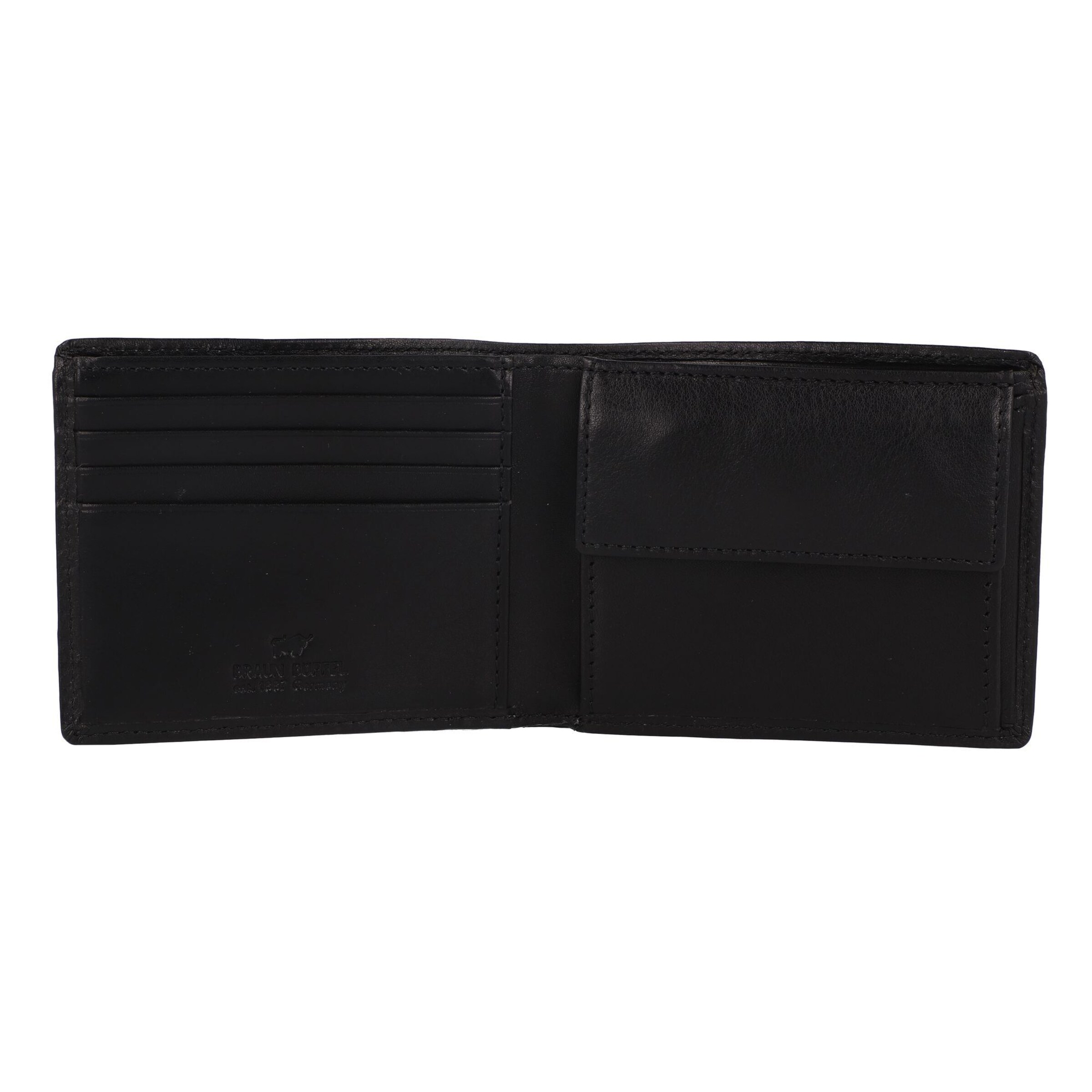 Porte-monnaies 'Arezzo' Braun Büffel en noir
