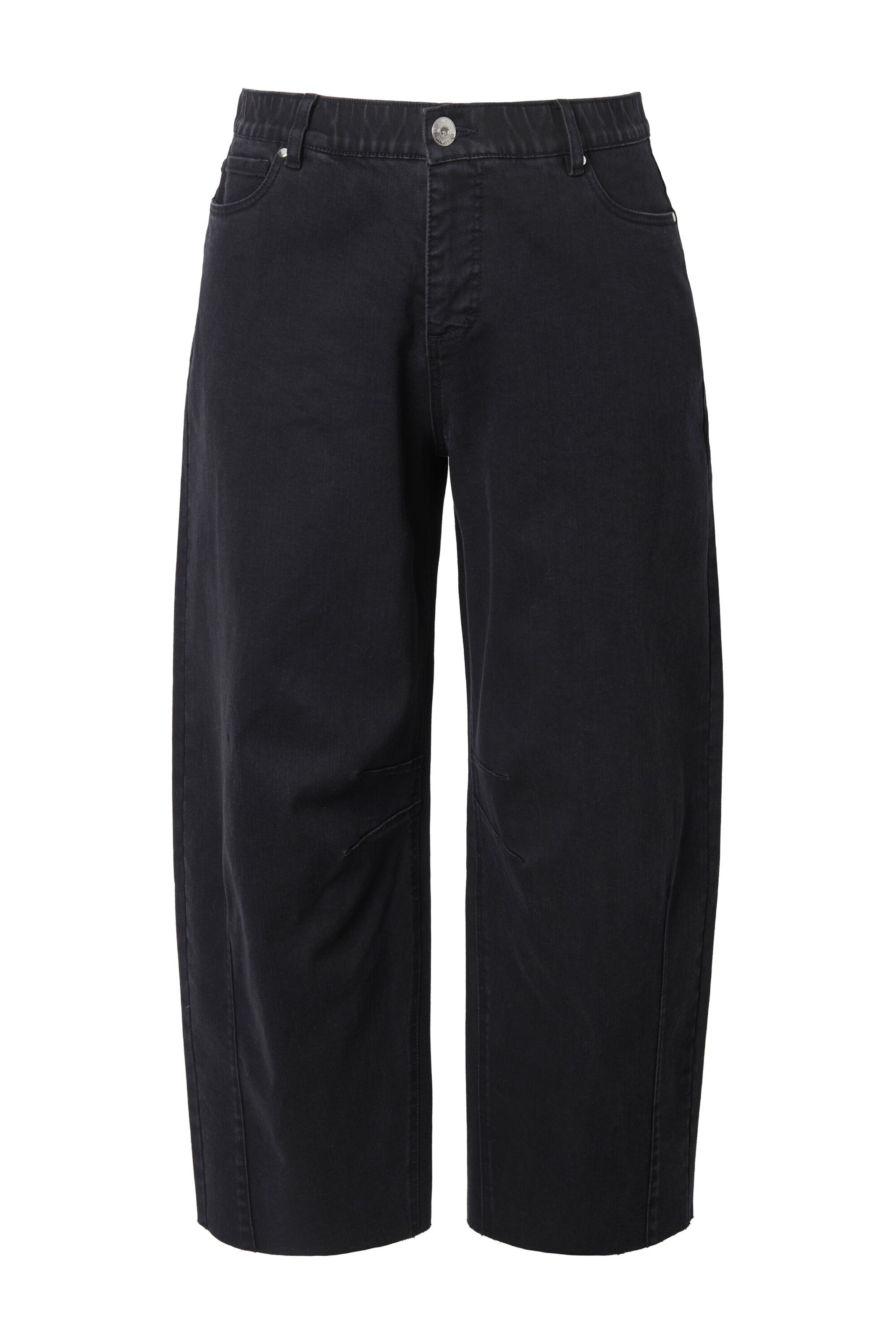 Studio Untold Baggy Jeans in Zwart: voorkant