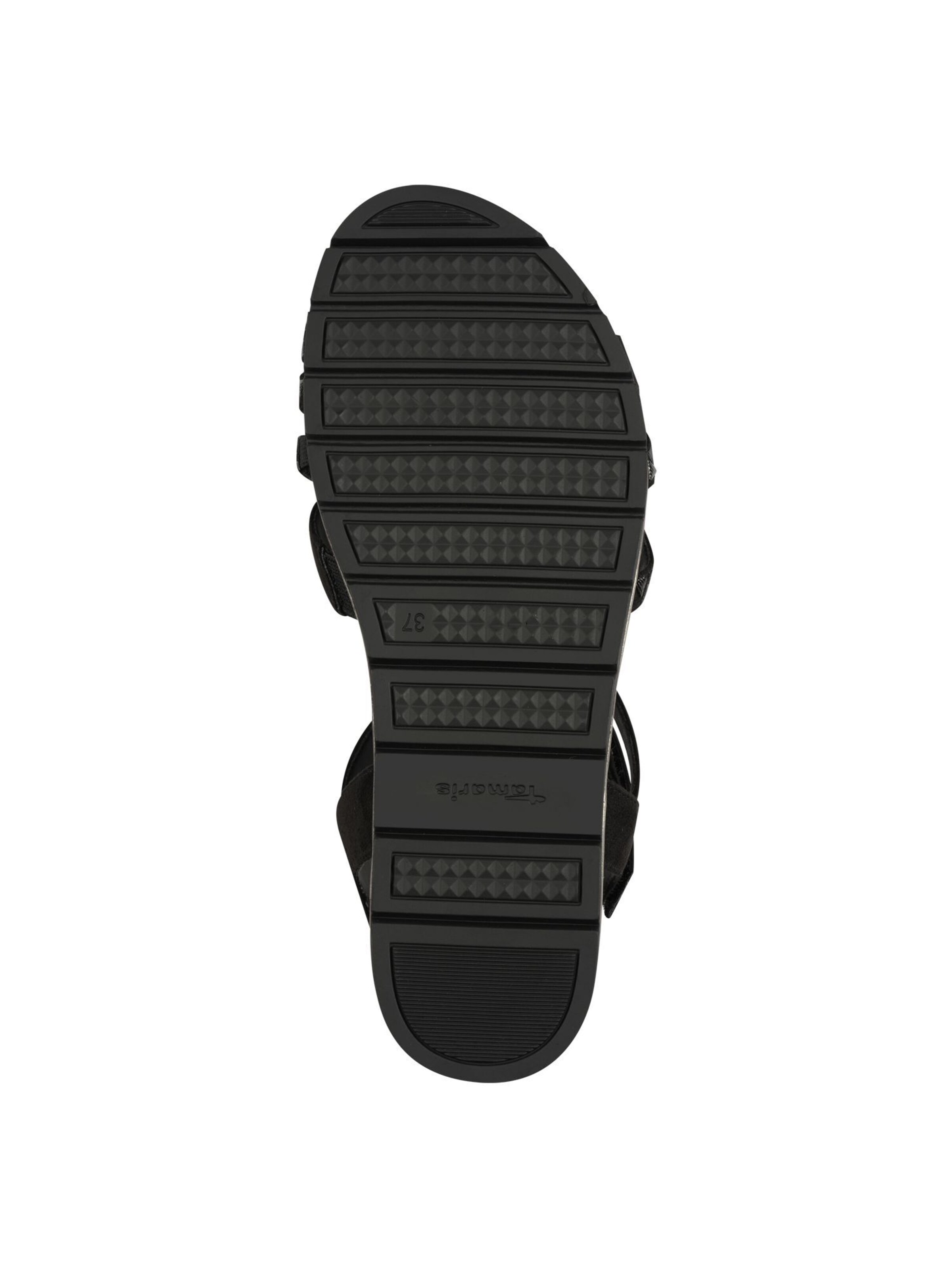 Sandales à lanières Tamaris en noir